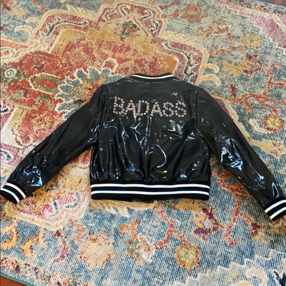 Alice + Olivia Bad Ass Leather Bomber Jacket - Picture 2 of 12